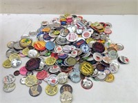 Lg Lot of Buttons/Pin Backs  No Count