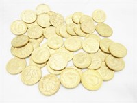 50 each George V sovereign gold coins