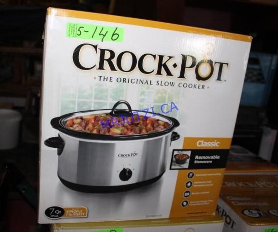 7qt Manual Crock Pot  NOS New