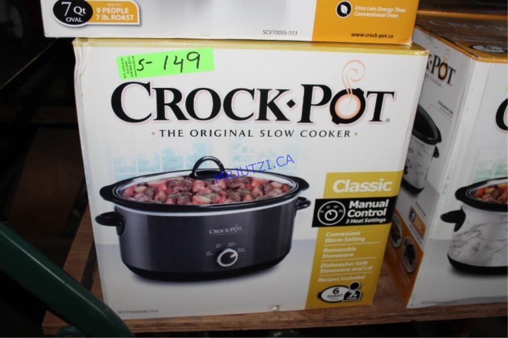 6qt Manual Crock Pot  NOS New