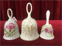 3 Decorative Collector's Bells