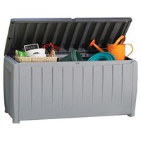 90 Gallon Outdoor Storage Box - Gray/Black