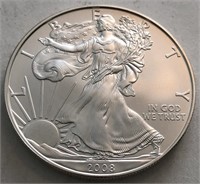 2008 UNC America Silver Eagle Dollar