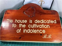 SIGN FROM BILL BOSS'S HOUSE