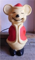 1970's Union Products Christmas Mouse blow mold,