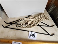 Deer racks w/ ropes & pulleys
