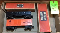 Lionel 1002 and 1002 “BabyRuth” cars with boxes