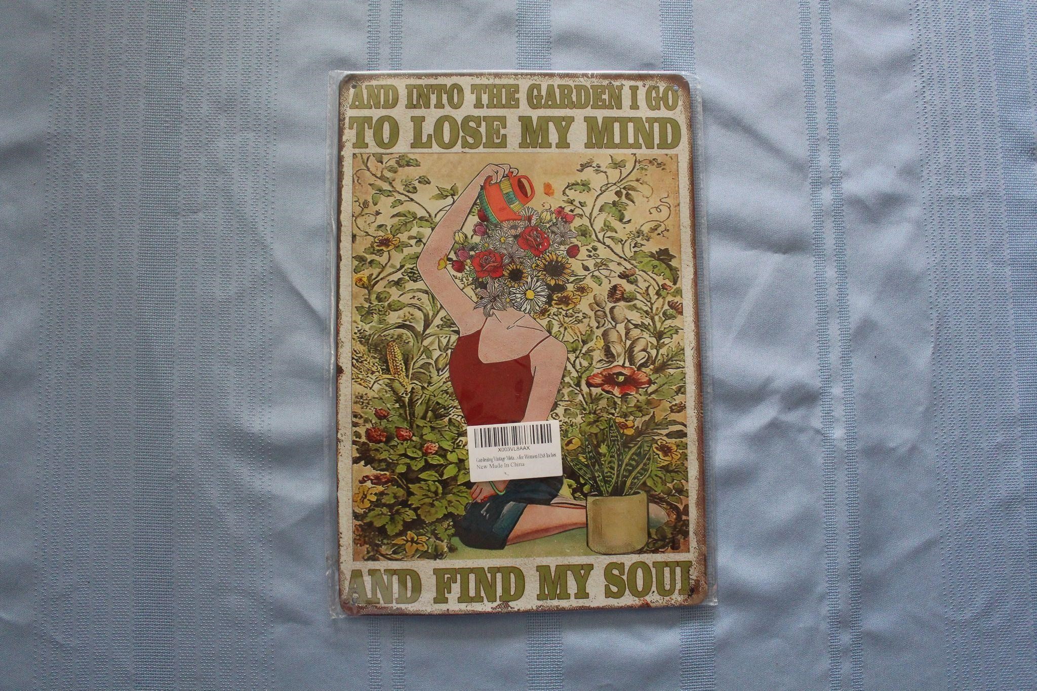 Retro Tin Sign: Lose My Mind Find My Soul