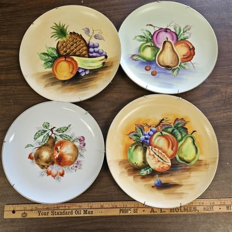 Hand Painted "Fruit Plates"