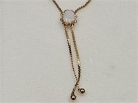 12 Kt. Gold Filled Necklace w/Opal
