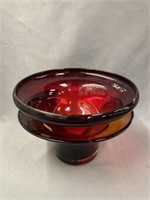 (3) Unsigned Art Glass Bowls