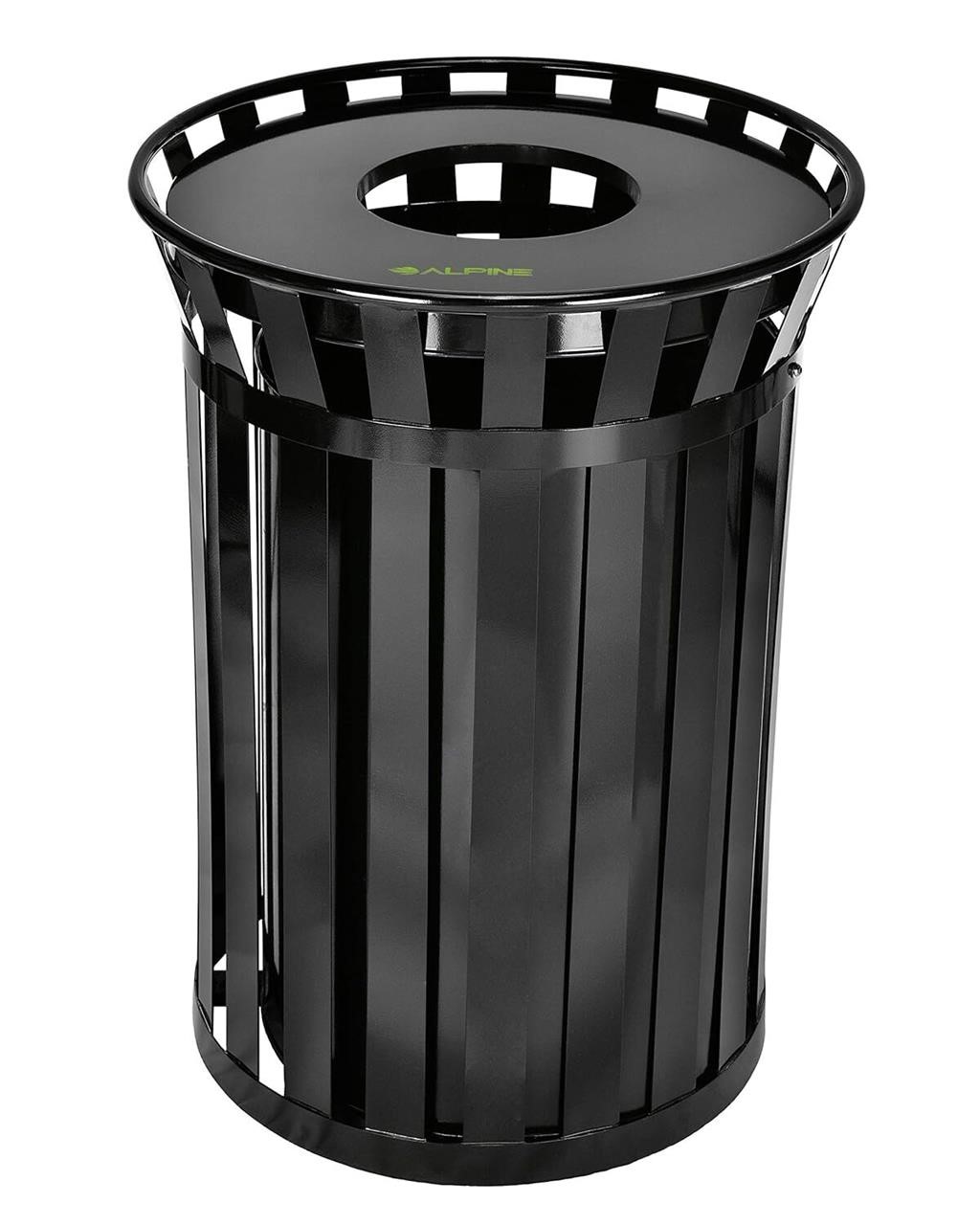 Alpine Commercial Outdoor Trash Can - 38 gal