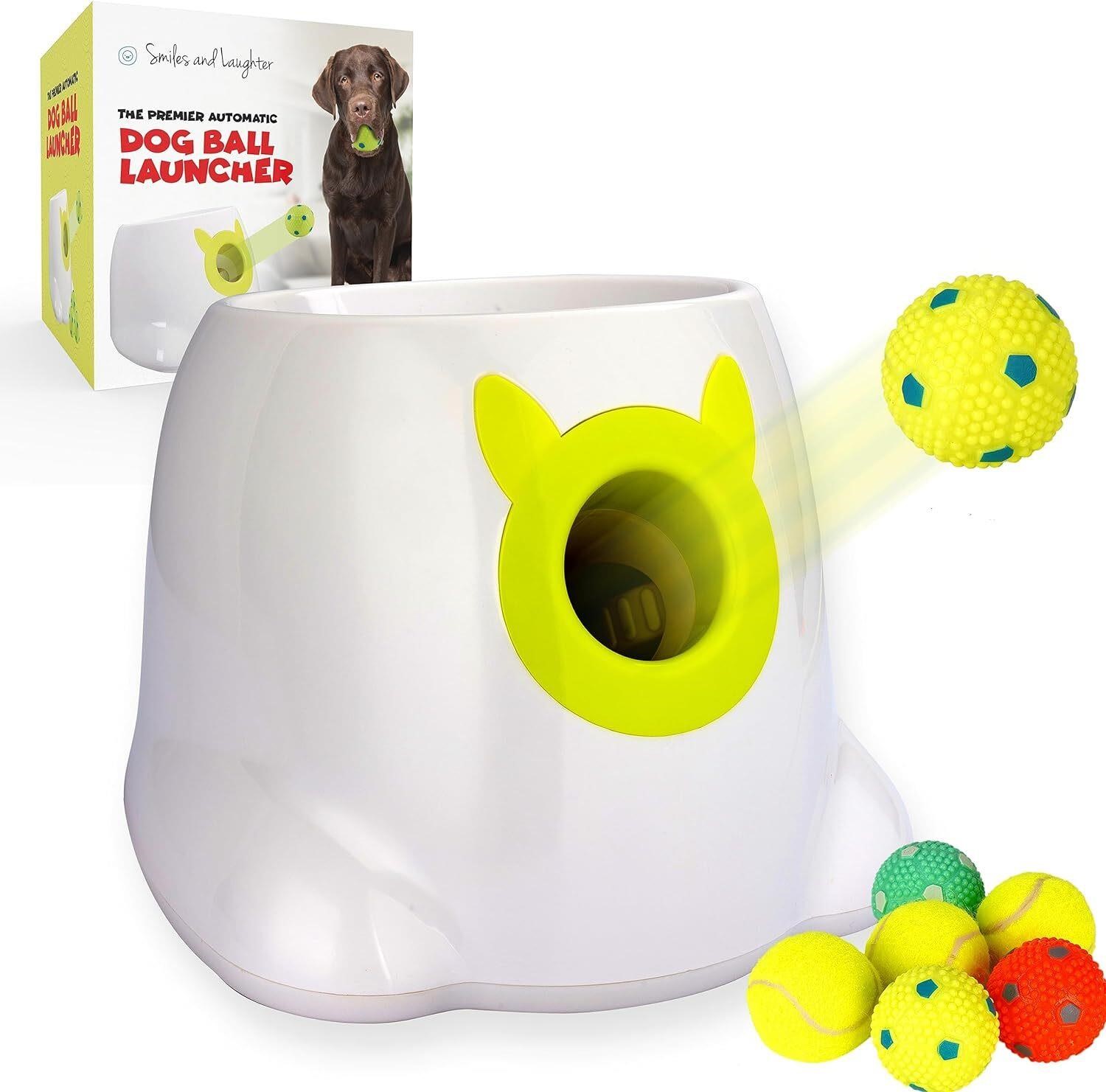 $93 Smiles and Laughter Dog Ball Launcher 6 balls