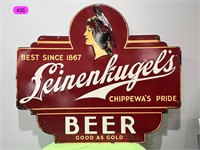 Leinenkugel's Beer Sign Metal 40.5 x 35