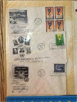 Stamps, United Nations first day cover.