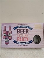 Beer tasting party board game