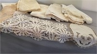 VINTAGE LACE TABLE CLOTHES IN VARIOUS