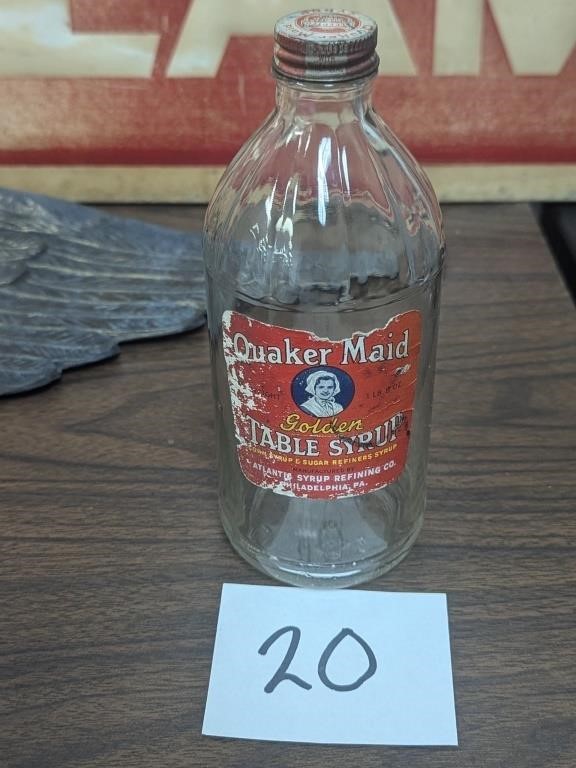 Quaker Maid Syrup Bottle