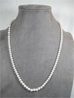 Sterling Silver Tested Bead Necklace