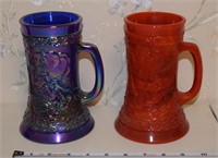 1976 Fenton art glass bicentennial mugs