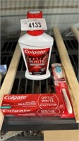 Colgate, mouthwash, toothpaste, and tooth
