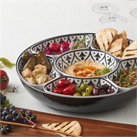 7-piece Melamine Lazy Susan with Cover