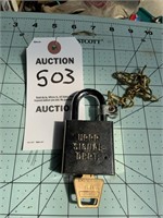 UPRR Lock With Key!!