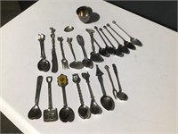 (20) Souvenir Travel Spoons & Shot Lot