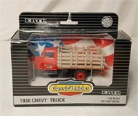 Red Chevy truck toy
