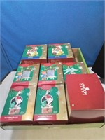 Flat of 8 new Hallmark Carlton tree ornaments