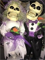 Bride and groom skeletons 17 “  tall
