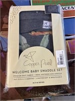 Welcome baby swaddle set