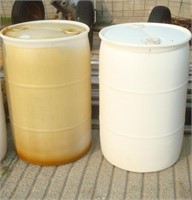Two Large Plastic barrels