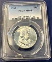 1963 Franklin Half Dollar, MS65
