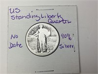 No Date US Standing Liberty Silver Quarter