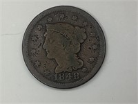 1848 US Large One Cent