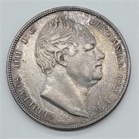 1834 SILVER  1/2 CROWN BOOKS HIGH