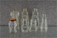 7 Vintage Glass Jars