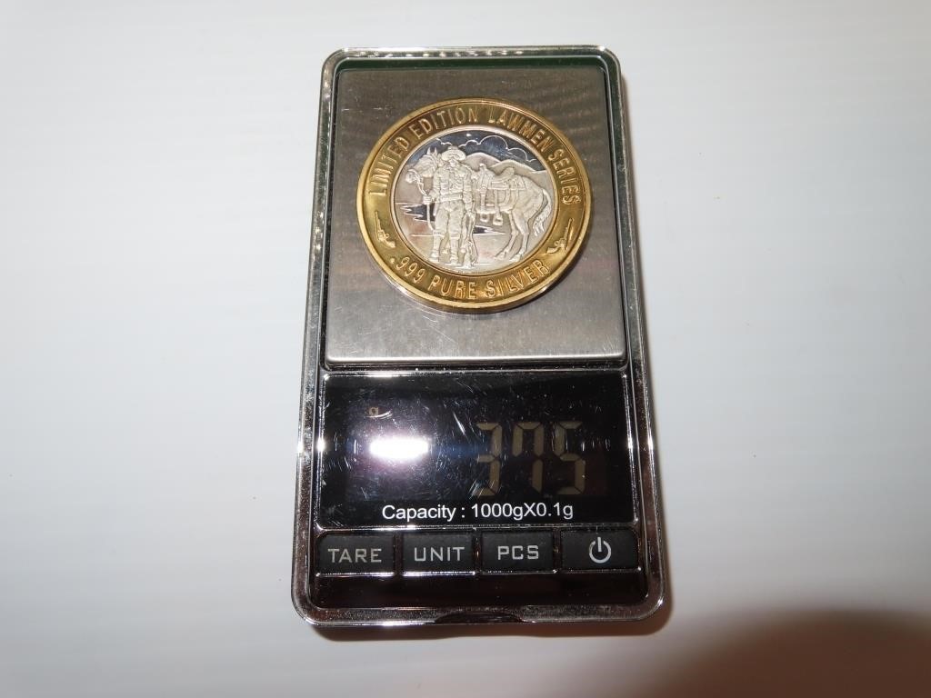 37.5 grams .999 Pure Silver Medallion