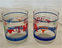 Vintage Southeastern Conference Football Glasses