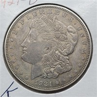 1921 D MORGAN SILVER DOLLAR