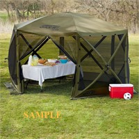 Hub Clam Outdoors Six Pack Mag Screen Tent READ