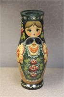 Russian Paper Mache Candle Holder
