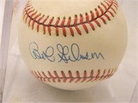 Bob Gibson Signed Baseball; In Acrylic Case;
