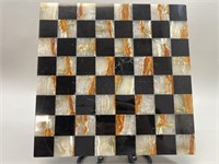Onyx Stone chess checkerboard