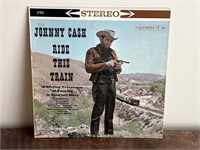 VTNG Johnny Cash ride this train vinyl LP record