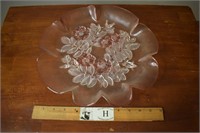 Curved Pink Serving Dish