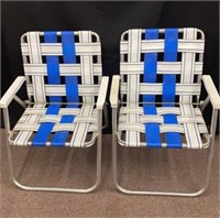 (2) Vintage Lawn Chairs