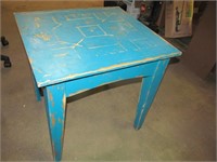 Square Blue Shabby Table