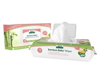 ALEVA NATURALS BAMBOO BABY WIPES 72 COUNT 3PCK